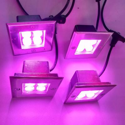 China Garden / Road 12W 24V DC Square Led Stainless Steel IP67 Underground Light Led Light for sale