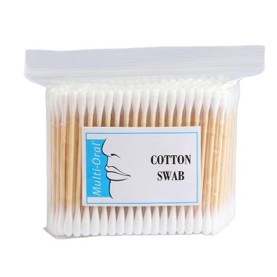 China Disposable Natural Bamboo Swabs Lotus Cotton Buds for sale