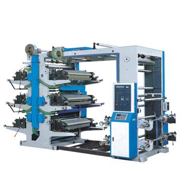 China newest 1000mm 960mm width automatic 6 color flexo printing machine for paper cup for sale