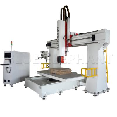 China 3d Achse Cnc-Router-Maschine des Muster-5 für hölzernes Schnitt11kw importierte Taiwan-DELTA Inverter zu verkaufen