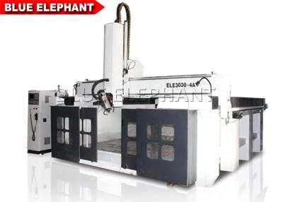 China Styrofoam 5 Axis CNC Router Machine For Wood Engraving Four - Row Imported Ball Bearing for sale