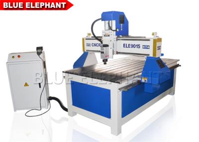 China ELE 9015 Aluminum Cutting Machine , advertising 4 axis wooden door cnc router with CE certificate for sale