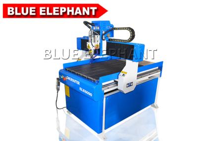 China ELE 6090 máquina de gravura da propaganda do router do Cnc de 4 linhas centrais com dispositivo giratório à venda