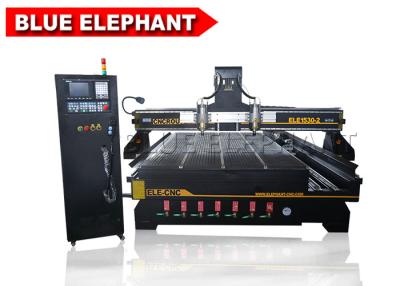 China Multi head engraving wooden cnc Router machine with 4th axis , doors wood machine for sale