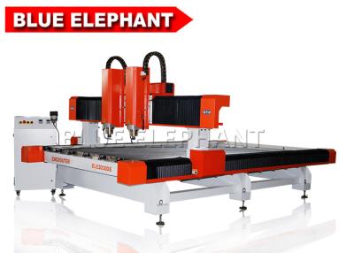 China Double separate heads 2030 stone cutting machine , cnc stone carving machine / cnc stone router for sale