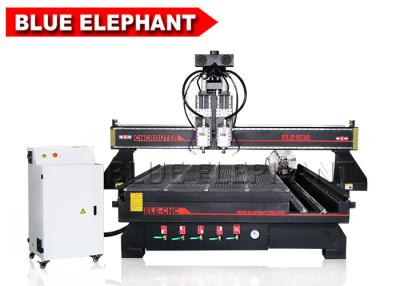 China Pneumatic System 4 Axis Multi - Head CNC Router Double Spindle with Routary Device for sale