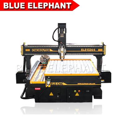 China 2018 High Quality 4 Axis 3d Cnc Wood Carving Machine Used for Indonesian Statues 1324 for sale