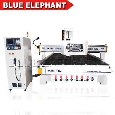 China Automatic wooden furniture making machine , ATC cnc router machine 2140 big size for wood work for sale