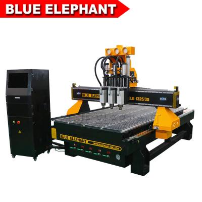 China China Three Spindles CNC Machine Ele1325-3s Low Noise CNC Router Price for sale