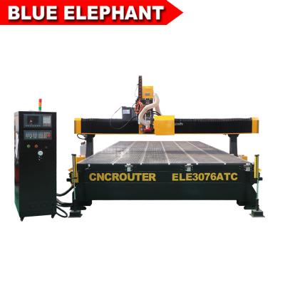 China Decoration Furniture Cnc Router  ELE3076 Auto Tool Chang Wood Cnc Router for sale