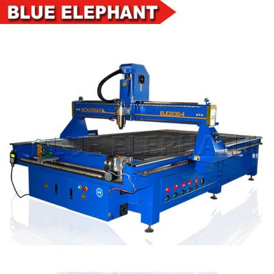 China Venta de madera del precio de la máquina del router del CNC del grabado de gran tamaño azul del elefante 2030 4 AXIS en la India en venta