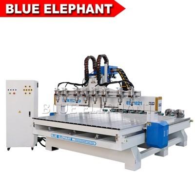 China ELECNC-1821 Multi Spindles 4 Axis Woodworking Machinery with Rotary Devices for sale