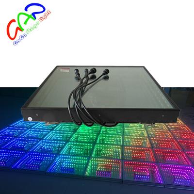 China Hotels Nightclub Stage Equipment RGB 3in1 3d Dance Floor With Cheap Price for sale