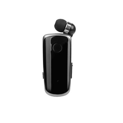 China High Quality Portable Wireless Stereo Auto Vibration Call Connection Earpiece Clip 5.0 Earphone Collar Telescopic Headset for sale