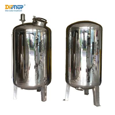 China Good Pressure Bearing SS 304 Stainless Steel 316 Round Shape Water Filter Housing Pressure Vessel Water Tank 1000 Liter for sale