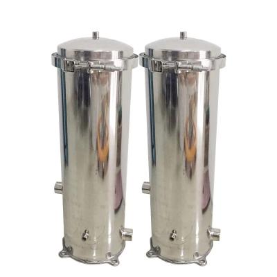 China Building Material Stores Flange Type 304 Stainless Steel High Flow Precision Safety SS Vessels Cartridge Filter Housing for sale