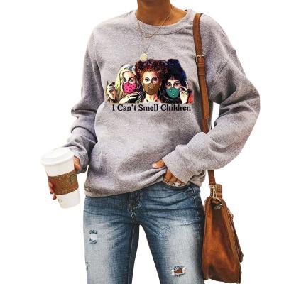 China Anti-Wrinkle Popular Women's Sweater Three Round Neck Round -Shoulder Print Neck Long Sleeve Sweater Sweater for sale