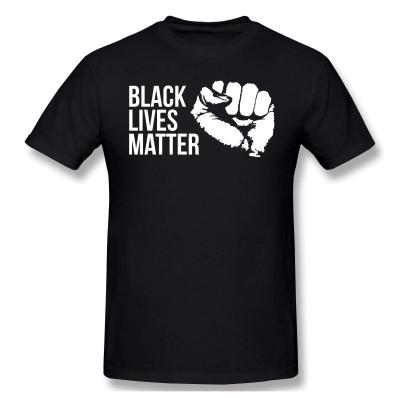 China Custom Print Breathable Hot Unisex Cotton T-shirt Tee Black Lives Matter Women's Men's T-shirt for sale