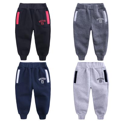 China Breathable Children's Pants Boys Crop Sports Pants Casual Pants Fashionable Ankle-Tied Sweatpants for sale