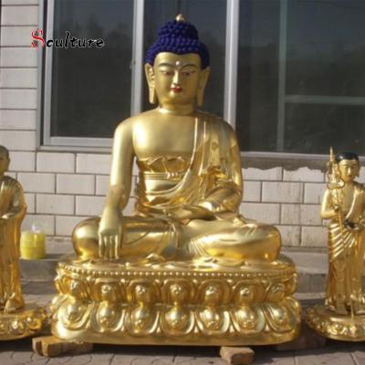 China China Buddha Statue Buddhist Figurine Statue Bronze Gold Buddhha for sale