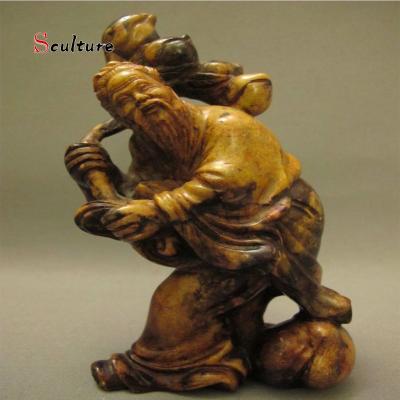 China Custom Europe Popular Chinese Young Boy And Old Man Sculpture For Sale for sale