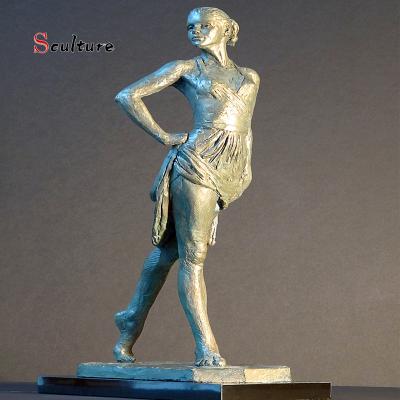 China High Quality Bronze Ballerina Dancer Sculpture Europe Ballerina Home Decoration for sale