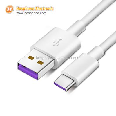 China Mobile Phone Types 5A Super Fast Charging Type-C USB Cable For Huawei P20 Mate 9/10/20 Plus P10 For Samsung for sale