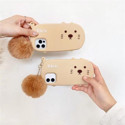 China Cute Cartoon Cat Shockproof Phone Case For iPhone 11/12pro Soft Silicon Phone Case For iPhone XSMAX for sale