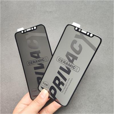 China For iPhone protective spy anti spy ceramic glass-glass mobile film for iPhone SE2 protective glass for HUAWEI mate30 screen protector for sale