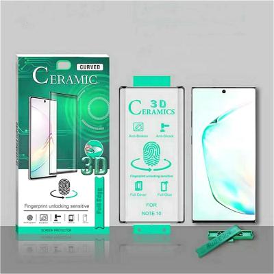 China 2.5D 9H Edge Ceramics Glass Screen Protector For Samsung Galaxy S7 Edge S9 S10 Shockproof Protection for sale