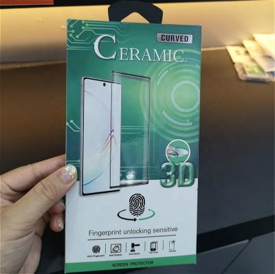 China 2.5D Edge Easy Install Nano Ceramics Screen Protector For Samsung S9 Note 10 Tempered Glass 9H With Package for sale