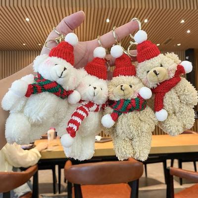 China Home Cute Sheep Bear Plush Bear Doll Keychain Christmas Decoration Adults Children Kids Birthday Decoration Women Girls Girls Bag To Charm Pendant Teddy Bear Keyring Kids Christmas Gifts for sale