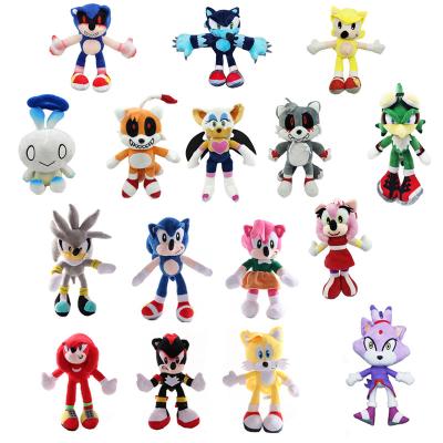 China Kids Adults Birthday Home Decoration Sells Sonic Plush Toy Wholesale Sonic Toys Super The Hedgehog Movie Stuffed Cartoon Character Sonic Doll for sale