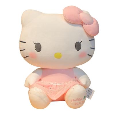 China Cute Anime Cartoon Fun Kawaii Plush Doll Room Decor Stuffed Toy Girls Birthday Gift New Sanrio Hello Kitty Plush Toy for sale