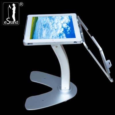 China 360 Degree Rotating Rotating eStand 23009RT Desktop Support Metal Mounted Locked Tablet Stand For 10.2 Inch iPad 8th 7th for sale