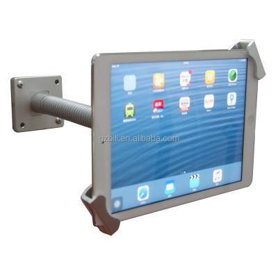 China Universal Metal Tablet Security Table Mount with Flexible Goose Neck Arm Holder and Lock Holder for 10 to 13 Inch Tablet for sale