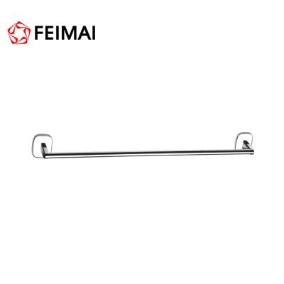 China Single Bathroom Accessories Modern Brass Square Towel Rack for sale