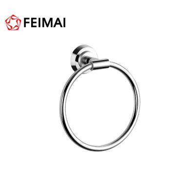 China Modern Decorative Towel Ring Brass New Style Towel Ring Bathroom Accessories Wall Mounted Towel Ring for sale