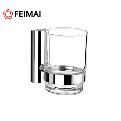 China Modern Simple Toothbrush Storage Bathroom Accessories Glass Tumbler Cup Holder for sale