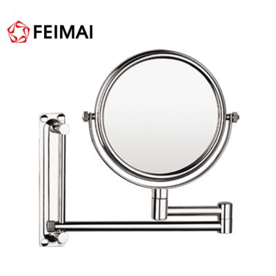 China Luxury Modern Round Wall Mount Bathroom Vanity Magnifying Makeup Mirror for sale