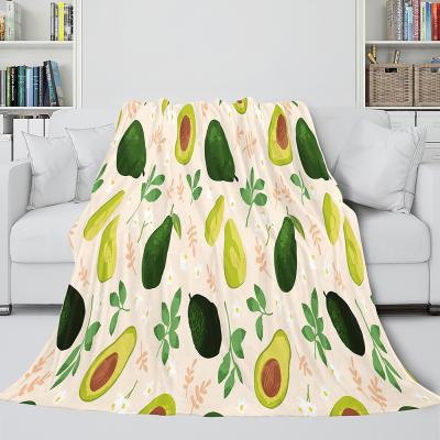 China New Arrival 2022 Wearable Fruit Fruit 3d Printed Winter Throw Covers For Home Decor 100% Polyester for sale