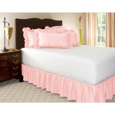 China 38cm Hotel Brush Microfiber Twin Queen /full/ Queen King Size Ruffle Wedding Bed Skirt for sale