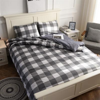 China Nondisposable Luxury Pillow Case Blanket Blanket Plaid Queen Size 100% Polyester Bedding Home Bedding Set for sale