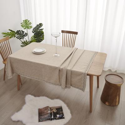 China Wholesale Stretch Square Fabric Refreshing Table Clothes Home Textile Linen Table Cloth for sale