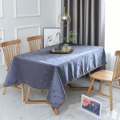 China 100% home stretch tablecloth polyester plaid 760g-985g tablecloth for birthday banquet rectangular for sale