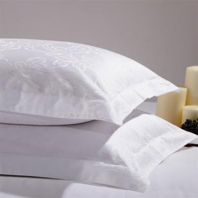 China Factory portable jacquard cotton white standard 100% cotton pillowcase for home bedroom for sale