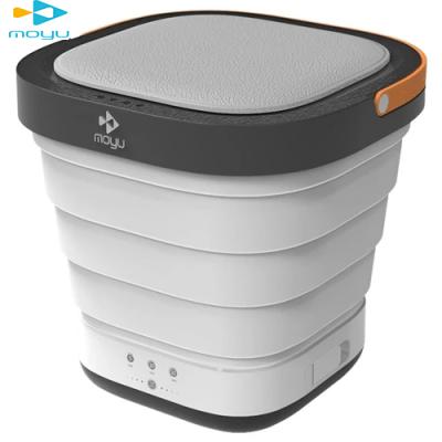 China OEM Moyu Portable Automatic Bucket Hotel Mini Folding Clothes Washing Machine Automatic Underwear Cleaning Foldable Seal for Home Travel for sale