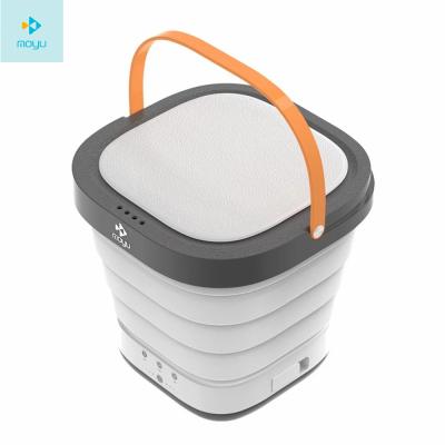 China Hotel Moyu 1st Generation XPB08-F1C Bucket Mini Portable Washing Machine Travel Folding Laundry Wash Tub For Camping Dorm for sale