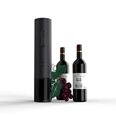 China New Arrival Huohou Viable Smart Home Products Black Color Red Wine Corkscrew Bottle 6 Sec Opener With Foil Cutter for sale