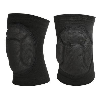 China Adult Professional Athletics Knee Support Pads Knee Compression Sleeve With Sponge Thicken Protector for sale